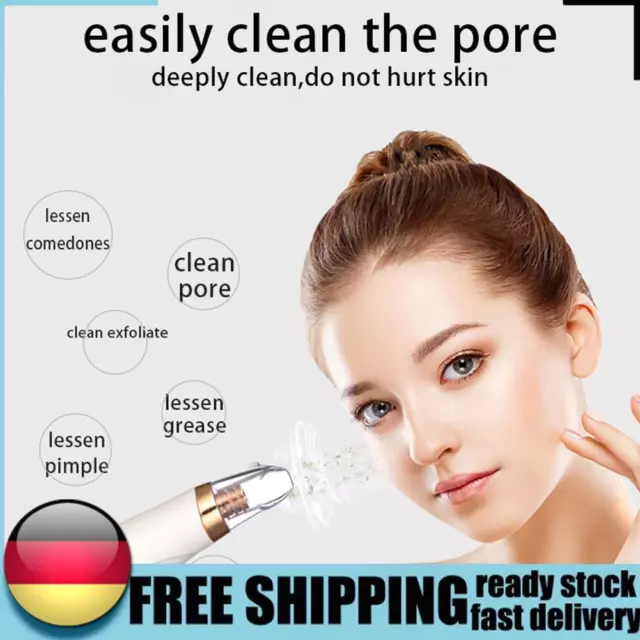 Electric Vacuum Suction Blackhead Remover Facial Pore Cleaner Acne Removal Tool