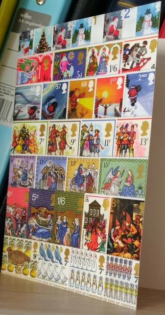 Exclusive limited Edition Christmas Card  with 2 first X-mas issue stamps @ 54