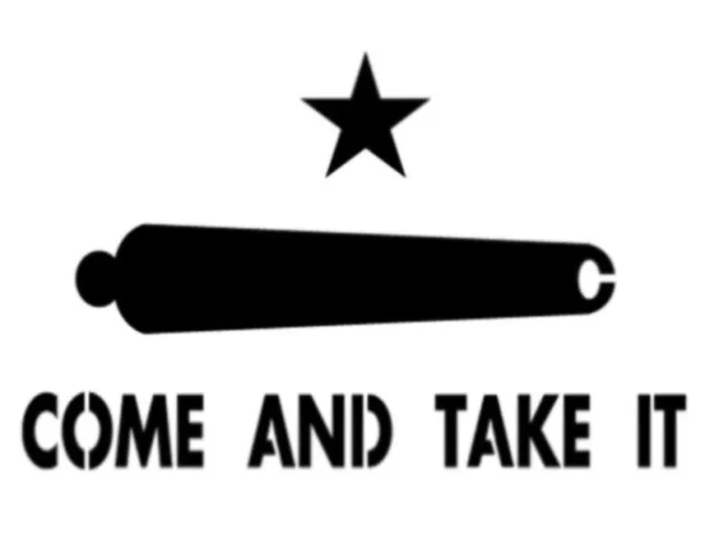Texas Come And Take It Cannon Star 11" x 8.5" Custom Stencil FAST FREE SHIPPING