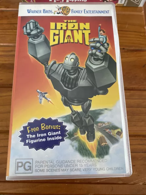 THE IRON GIANT VHS VIDEO TAPE (1999 animated kids / family movie) £18. ...