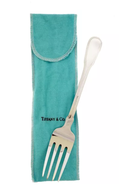 Tiffany & Co Hamilton aka Gramercy 925 Sterling Silver Solid Serving Fork 8.5"