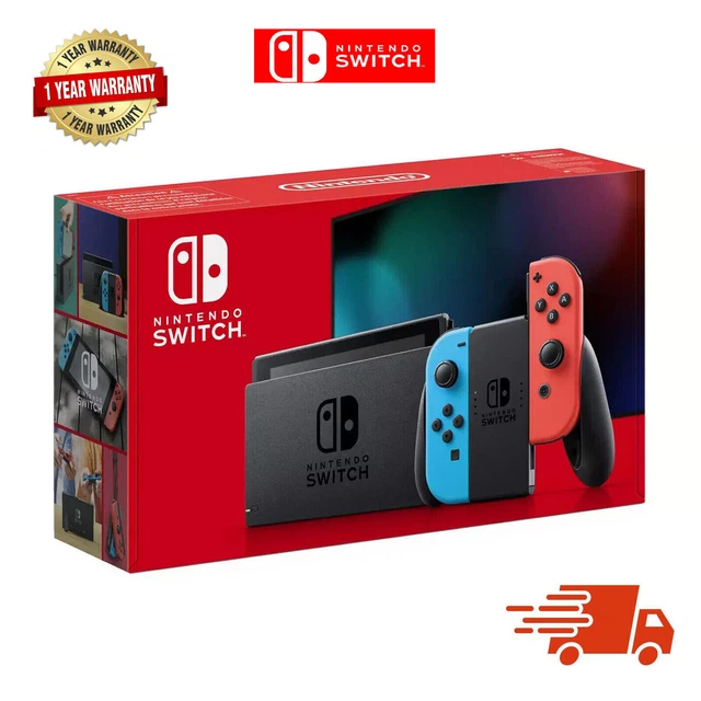 NINTENDO SWITCH CONSOLE 32GB Builtin WiFi Neon with improved battery £229.90 PicClick UK