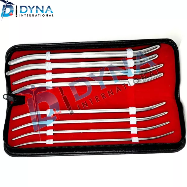 Pratt Uterine Dilator Set 8 pcs OB/Gynecology Surgical Instrument