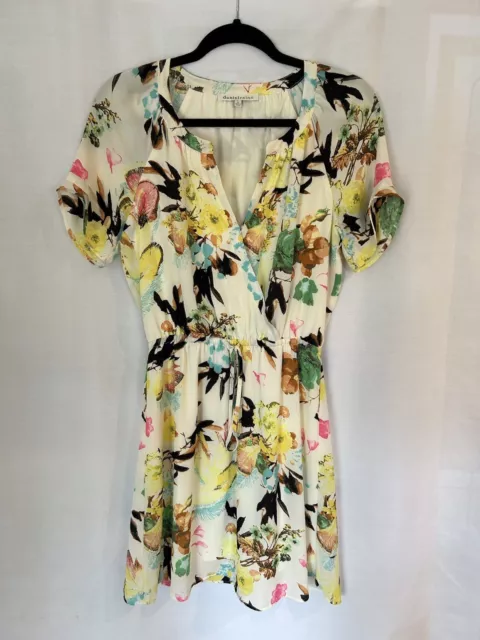 Daniel Rainn Flower Print Short Sleeve Dress Women’s XS