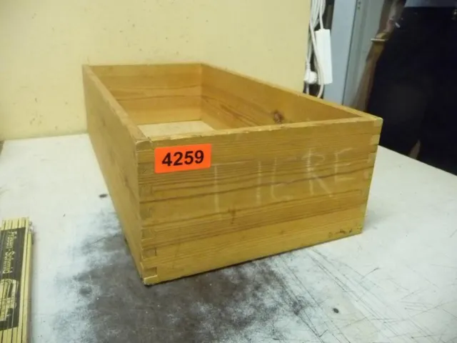 4259. Caja de madera antigua cofre de madera cajón caja cofre almacenamiento