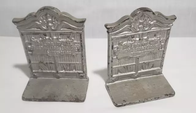 Antique Bookends Shakespeare Library Bookends Cast Iron