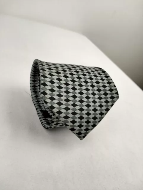 Cravatta Corbata Cravate Tie Hermès Paris Made in Italy 100% silk seta