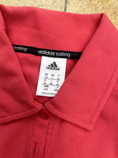 Adidas Sailing Polo Shirt Damen rot Größe 42/44