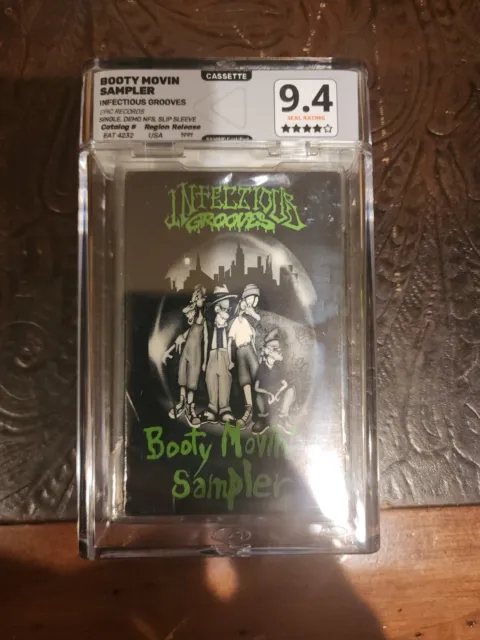 Infectious Grooves Booty Movin’ Sampler cassette Rewind GRADED 9.4 4/5 Stars AMG