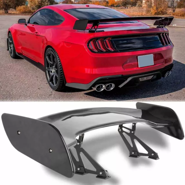 46” Glossy Black Rear Trunk Spoiler Wing GT-Style For Ford Mustang Shelby GT500