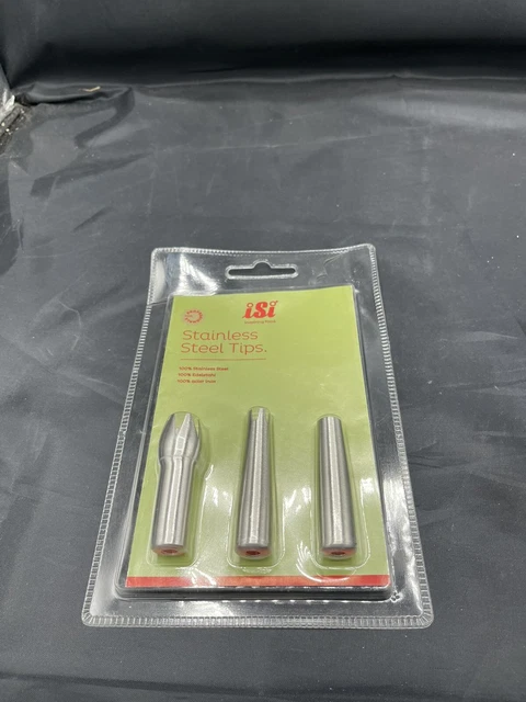 ISI 2717 Stainless Steel Pastry-Decorating Tubes for ISI Whippers ISI 2717 Stainless Steel Pastry-Decorating Tubes for ISI Whippers