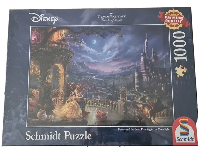 THOMAS KINKADE DISNEY Beauty and the Beast jigsaw puzzle 1000pc £10.00 ...