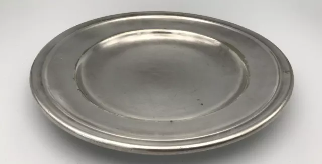 ASSIETTE, PLAT De SERVICE Rond Ancien Métal Argenté Poinçon D’Orfèvrerie ERCUIS 2