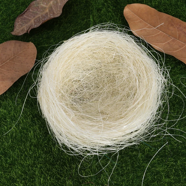 3 KÜNSTLICHE VOGELKÜKEN-NESTER für Ostern, weiß, Garten ...