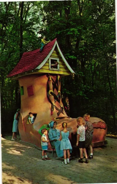 Postcard Old Lady in the Shoe Story Book Forest Near Ligonier Pennsylvania