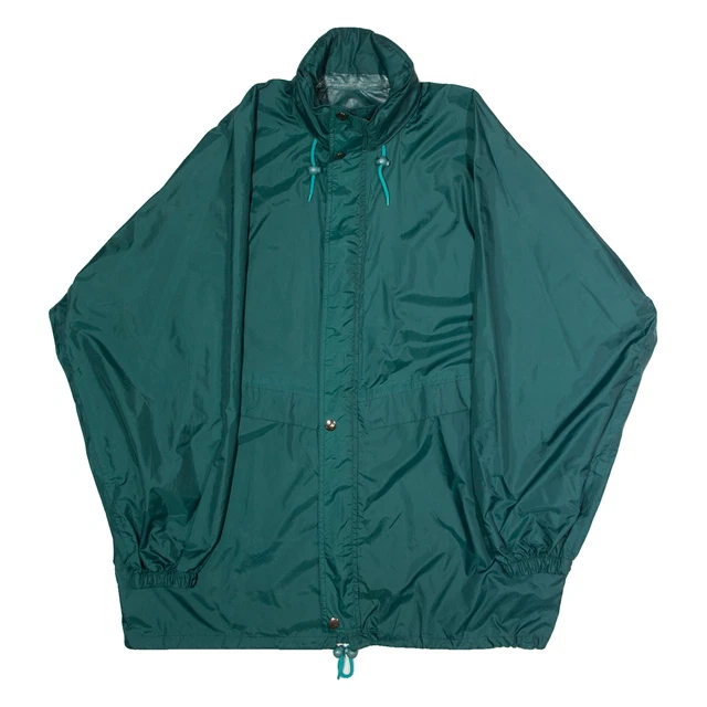 【希少レア】90s K-Way Anorak Nylon Parker Vintage K-WAY Anorak Jacket Oversized Size M Black