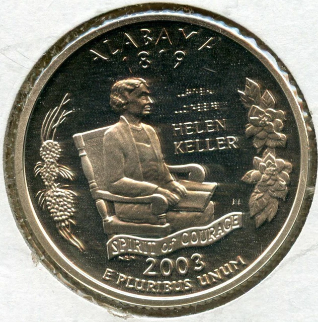 2003-S Alabama State Quarter Silver Proof Coin - San Francisco Mint - JN121