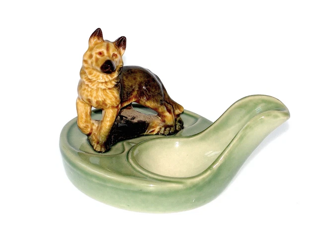 Raro Portapipe Per Cani Vintage Alsation Di Wade In Perfette Condizioni Realizzato In Qualità Eng
