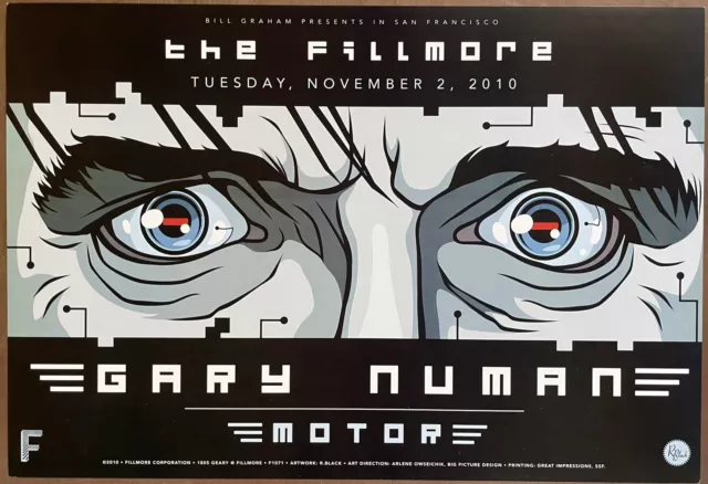 Gary Numan Concert Poster 2010 F-1071 Fillmore