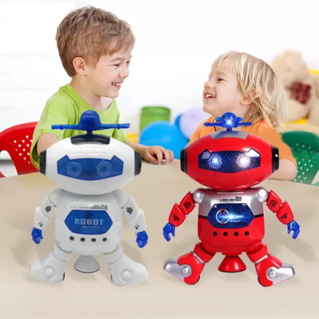 Musical Walking Dancing Robot Toy 360 Degree Body Spinning for Boys and Girls