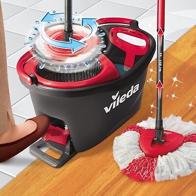 Vileda Easy tordre & Clean microfibre Turbo Classic Mop Recharge Head House Supply 