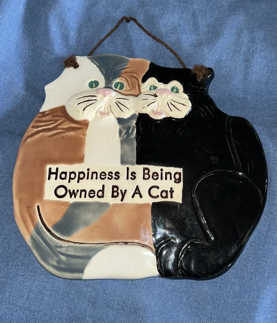 Smoky Mointain Pottery Cats Plaque