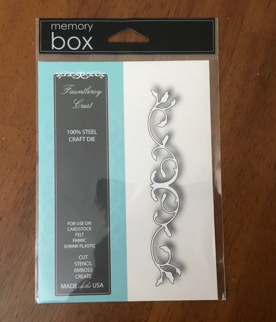 Memory Box Fauntleroy Crest Die border 98222 scroll .9 x 5.5