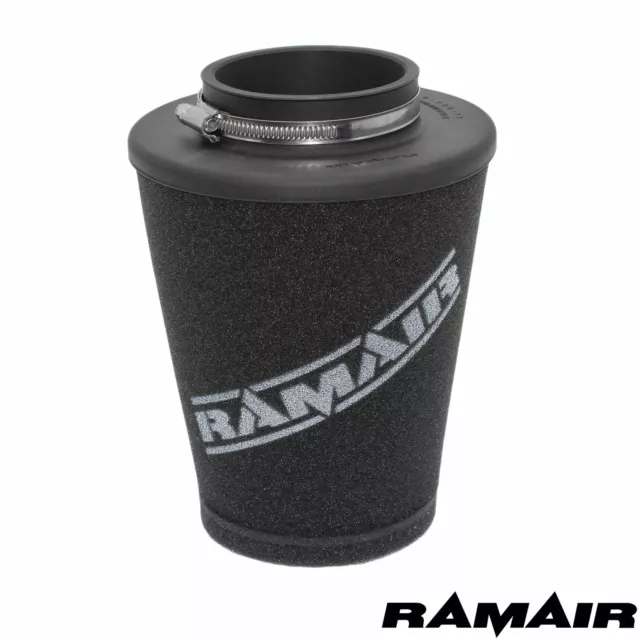 Filtre à air en mousse à induction universel Ramair Performance personnalisé - 76 mm ID