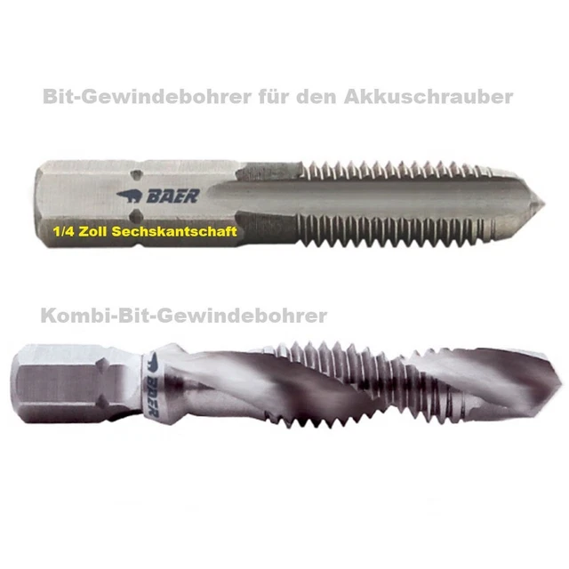 CoCud Gewindebohrer & Bohrer Set M3 X 0.5 – Metrisches Gewindebohrer-Set Mit 2,5 Mm Bohrer Für Reparaturen