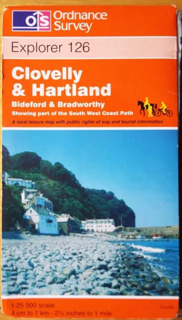 Ordnance Survey Explorer Map 126 - Clovelly & Hartland.