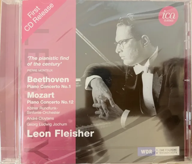 BEETHOVEN / MOZART - Piano Concertos - Fleisher / Cluytens CD BRAND NEW! ICA
