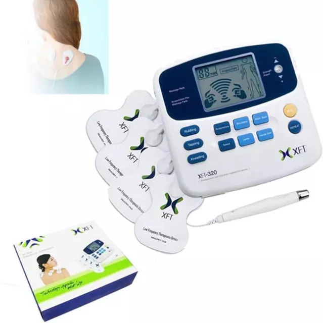 XFT TENS Machine Pain Relief Therapy Massager Unit Muscle Stimulator with 11 Mod