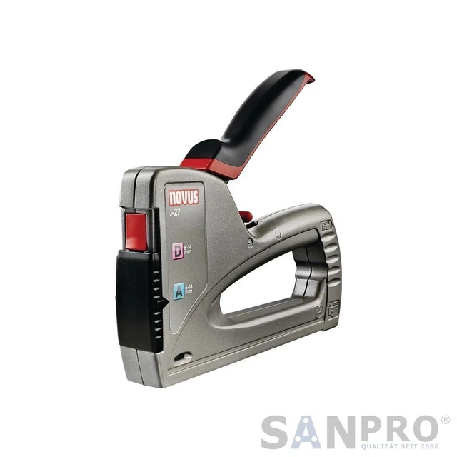 NOVUS Agrafeuse Manuelle J-27 Dual Puissance - en Aluminium