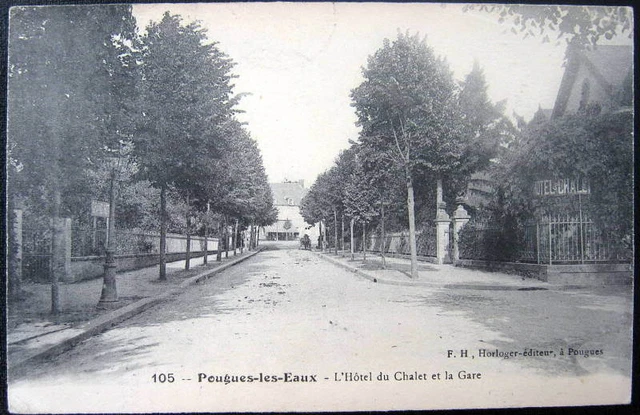 France~1919 Pougues-les-Eaux-HOTEL DU CHALET DE LA GARE