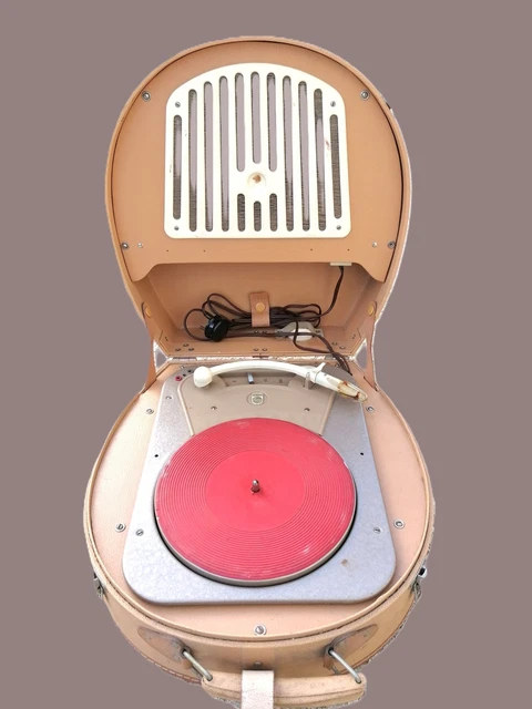 Ancien Tourne-Disque Philips Années 50 - Valisette Cartonné Vintage - Collection