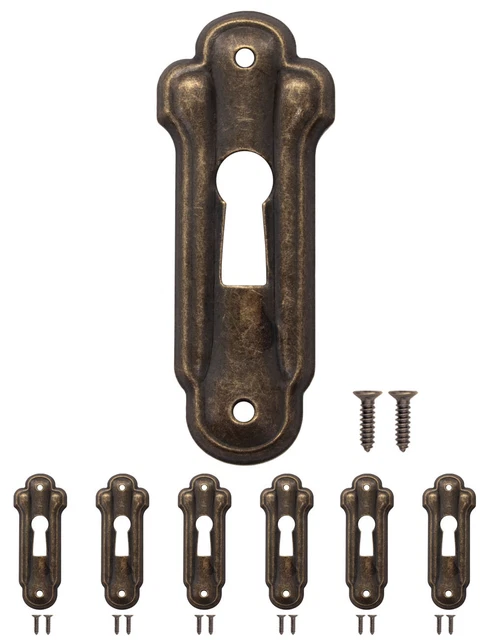 FUXXER® antiche targhette chiave, rosette serratura, ferramenta, set 6