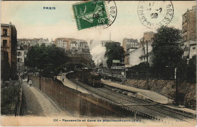 Carte Postale Ancienne Paris 20e – Rue Des Pyrénées (Réf. 58910)