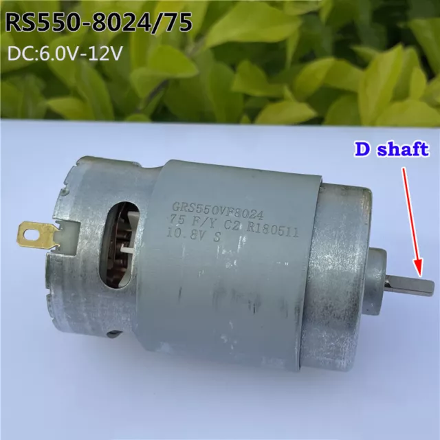 RS-550VC-8024 DC6V-12V High Speed Large Torque Electric Drill Garden Tools Motor