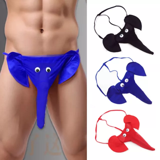 MEN NOVELTY ELEPHANT Trunk Thong G-String Pants Underwear Sexy Leopard Stag  New £2.99 - PicClick UK
