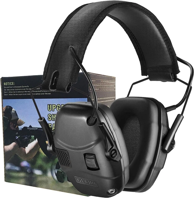 ELECTRONIC SHOOTING EARMUFF Hearing Ear Protection for Gun Range Noise