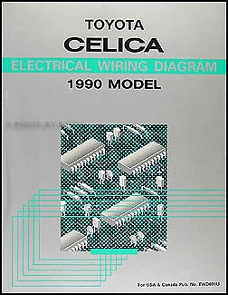 1990 TOYOTA CELICA Wiring Diagram OEM Electrical Schematic Book £58.32