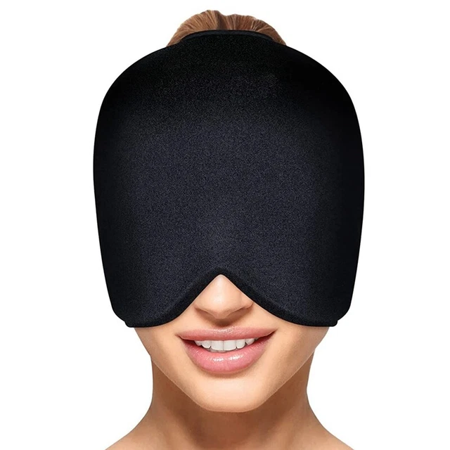 Summers Cooling and Analgesia Ice Head Cover, negro P9E3