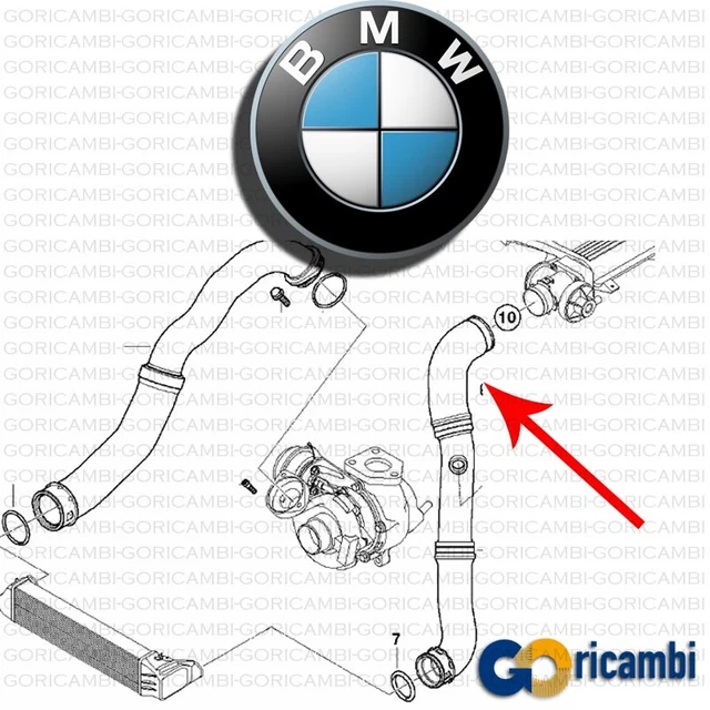 MANICOTTO FLESSIBILE TUBO ASPIRAZIONE ARIA INTERCOOLER BMW SERIE 3 E46 - Foto 3