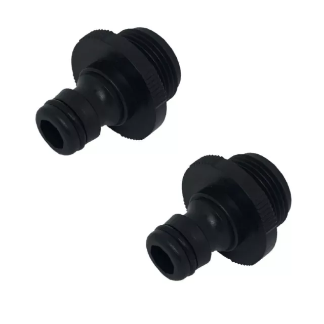 2x Garden Hose Quick Clip On Connectors for Caravan + Boat + Mobile Water Filter 3