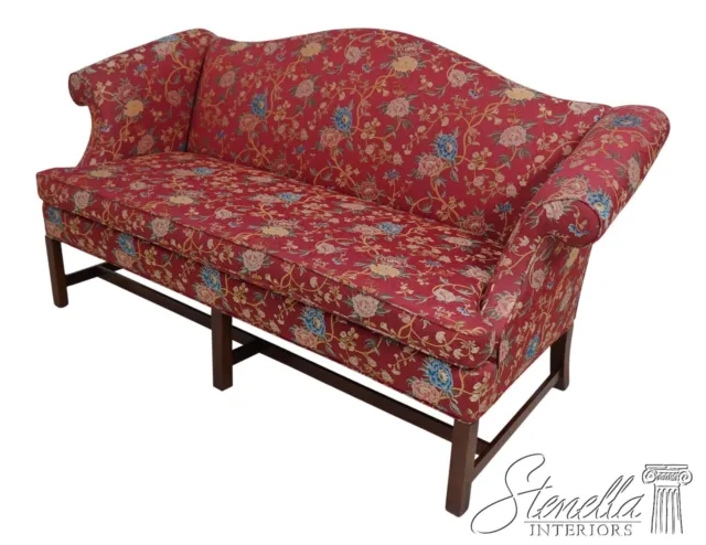 L62870EC: Chippendale Style Camelback Upholstered Sofa In Kravet Fabric