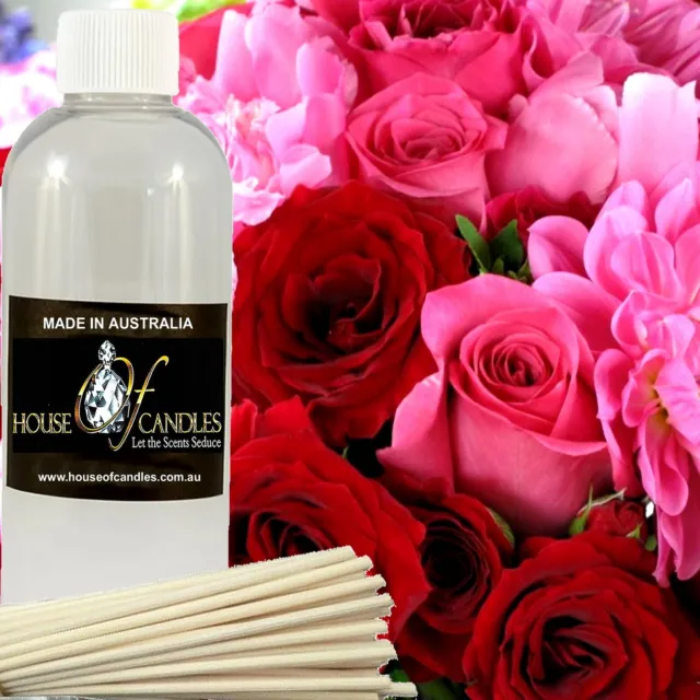 Peony Rose Diffuser Fragrance Oil Refill Air Freshener & Reeds