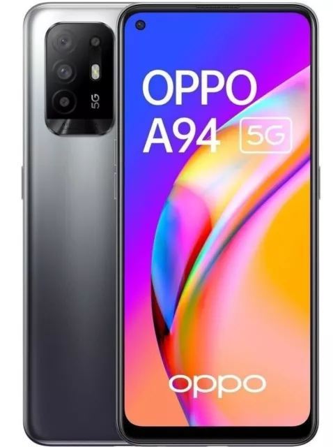 OPPO A94 CPH2211 128GB 8GB Ram 5G Fluid Black Unlocked Dual UK One Year Warranty