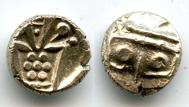 Rare gold fanam minted by the Dutch VOC company in Tuticorin, ca.1658-1795, Sout