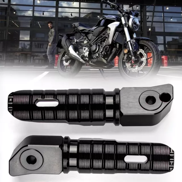 Hinten Fußraste Fussrasten für HONDA REBEL 250/300/500 CBR1000RR CB1100 BLK