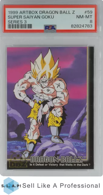 1999 Artbox Dragon Ball Z Series 3 59 Super Saiyan Goku Series 3 Psa 8